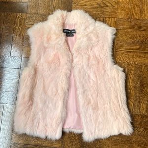 Pink Rabbit Fur Vest